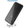 image:imageJETech Case for iPhone XR AntiYellowing Clear  Shockproof Protection Scratch Resistant Hard PC Back Durable Transparent TPU BumperBlack