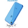 image:imageJETech Case for iPhone XR AntiYellowing Clear  Shockproof Protection Scratch Resistant Hard PC Back Durable Transparent TPU BumperBlue