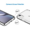 image:imageJETech Case for iPhone XR AntiYellowing Clear  Shockproof Protection Scratch Resistant Hard PC Back Durable Transparent TPU BumperClear