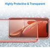 image:imageJETech Case for iPhone XR AntiYellowing Clear  Shockproof Protection Scratch Resistant Hard PC Back Durable Transparent TPU BumperCoral