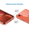 image:imageJETech Case for iPhone XR AntiYellowing Clear  Shockproof Protection Scratch Resistant Hard PC Back Durable Transparent TPU BumperCoral