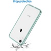 image:imageJETech Case for iPhone XR AntiYellowing Clear  Shockproof Protection Scratch Resistant Hard PC Back Durable Transparent TPU BumperMidnight Green