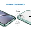 image:imageJETech Case for iPhone XR AntiYellowing Clear  Shockproof Protection Scratch Resistant Hard PC Back Durable Transparent TPU BumperMidnight Green