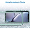 image:imageJETech Case for iPhone XR AntiYellowing Clear  Shockproof Protection Scratch Resistant Hard PC Back Durable Transparent TPU BumperMidnight Green