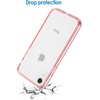 image:imageJETech Case for iPhone XR AntiYellowing Clear  Shockproof Protection Scratch Resistant Hard PC Back Durable Transparent TPU BumperRose Gold