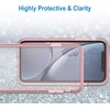 image:imageJETech Case for iPhone XR AntiYellowing Clear  Shockproof Protection Scratch Resistant Hard PC Back Durable Transparent TPU BumperRose Gold