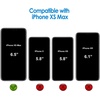 image:imageJETech Case for iPhone Xs Max AntiYellowing Clear  Shockproof Protection Scratch Resistant Hard PC Back Durable Transparent TPU BumperBlack