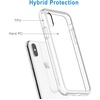 image:imageJETech Case for iPhone Xs Max AntiYellowing Clear  Shockproof Protection Scratch Resistant Hard PC Back Durable Transparent TPU BumperClear