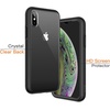 image:imageJETech Case for iPhone Xs and iPhone X 360 Protection Black  Builtin Screen Protector AntiScratch 360 Degree Full Body RuggedBlack