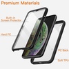 image:imageJETech Case for iPhone Xs and iPhone X 360 Protection Black  Builtin Screen Protector AntiScratch 360 Degree Full Body RuggedBlack