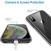 image:imageJETech Case for iPhone Xs and iPhone X AntiYellowing Clear  Shockproof Protection Scratch Resistant Hard PC Back Durable Transparent TPU BumperBlack