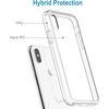 image:imageJETech Case for iPhone Xs and iPhone X AntiYellowing Clear  Shockproof Protection Scratch Resistant Hard PC Back Durable Transparent TPU BumperClear