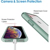 image:imageJETech Case for iPhone Xs and iPhone X AntiYellowing Clear  Shockproof Protection Scratch Resistant Hard PC Back Durable Transparent TPU BumperMidnight Green