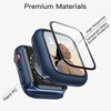 image:imageJETech Case with Screen Protector for Apple Watch Series 1110 42mm Black  Builtin Tempered Glass High Touch Sensitivity Full Protection Hard PC DesignBlue