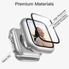 image:imageJETech Case with Screen Protector for Apple Watch Series 1110 42mm Black  Builtin Tempered Glass High Touch Sensitivity Full Protection Hard PC DesignSilver