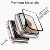 image:imageJETech Case with Screen Protector for Apple Watch Series 1110 42mm Black  Builtin Tempered Glass High Touch Sensitivity Full Protection Hard PC DesignClear