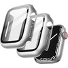 image:imageJETech Case with Screen Protector for Apple Watch Series 1110 42mm Black  Builtin Tempered Glass High Touch Sensitivity Full Protection Hard PC DesignSilver