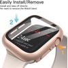image:imageJETech Case with Screen Protector for Apple Watch Series 1110 42mm Black  Builtin Tempered Glass High Touch Sensitivity Full Protection Hard PC DesignRose Gold