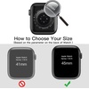 image:imageJETech Case with Screen Protector for Apple Watch Series 1110 42mm Black  Builtin Tempered Glass High Touch Sensitivity Full Protection Hard PC DesignClear
