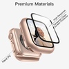 image:imageJETech Case with Screen Protector for Apple Watch Series 1110 42mm Black  Builtin Tempered Glass High Touch Sensitivity Full Protection Hard PC DesignRose Gold
