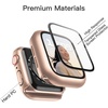 image:imageJETech Case with Screen Protector for Apple Watch Series 1110 42mm Black  Builtin Tempered Glass High Touch Sensitivity Full Protection Hard PC DesignRose Gold