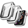 image:imageJETech Case with Screen Protector for Apple Watch Series 1110 42mm Black  Builtin Tempered Glass High Touch Sensitivity Full Protection Hard PC DesignSilver