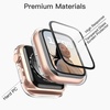 image:imageJETech Case with Screen Protector for Apple Watch Series 1110 42mm Black  Builtin Tempered Glass High Touch Sensitivity Full Protection Hard PC DesignClear