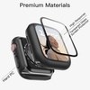 image:imageJETech Case with Screen Protector for Apple Watch Series 1110 42mm Black  Builtin Tempered Glass High Touch Sensitivity Full Protection Hard PC DesignBlack