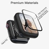 image:imageJETech Case with Screen Protector for Apple Watch Series 1110 42mm Black  Builtin Tempered Glass High Touch Sensitivity Full Protection Hard PC DesignBlack