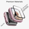 image:imageJETech Case with Screen Protector for Apple Watch Series 1110 42mm Black  Builtin Tempered Glass High Touch Sensitivity Full Protection Hard PC DesignRose Gold