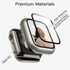 image:imageJETech Case with Screen Protector for Apple Watch Series 1110 42mm Black  Builtin Tempered Glass High Touch Sensitivity Full Protection Hard PC DesignNatural Titanium