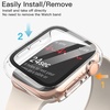 image:imageJETech Case with Screen Protector for Apple Watch Series 1110 42mm Black  Builtin Tempered Glass High Touch Sensitivity Full Protection Hard PC DesignClear