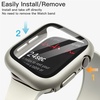 image:imageJETech Case with Screen Protector for Apple Watch Series 1110 42mm Black  Builtin Tempered Glass High Touch Sensitivity Full Protection Hard PC DesignNatural Titanium