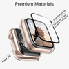 image:imageJETech Case with Screen Protector for Apple Watch Series 1110 42mm Black  Builtin Tempered Glass High Touch Sensitivity Full Protection Hard PC DesignClear
