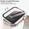 image:imageJETech Case with Screen Protector for Apple Watch Series 1110 42mm Black  Builtin Tempered Glass High Touch Sensitivity Full Protection Hard PC DesignClear