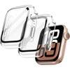 image:imageJETech Case with Screen Protector for Apple Watch Series 1110 42mm Black  Builtin Tempered Glass High Touch Sensitivity Full Protection Hard PC DesignClear