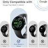 image:imageJETech Case with Screen Protector for Pixel Watch 321 41mm BlackBlack  Builtin Tempered Glass High Touch Sensitivity Full Protection Hard PC DesignClearClear