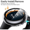 image:imageJETech Case with Screen Protector for Pixel Watch 321 41mm BlackBlack  Builtin Tempered Glass High Touch Sensitivity Full Protection Hard PC DesignClearClear