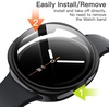image:imageJETech Case with Screen Protector for Samsung Galaxy Watch 7 40mm Green  Builtin Tempered Glass High Touch Sensitivity Full Protection Hard PC DesignBlack