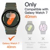 image:imageJETech Case with Screen Protector for Samsung Galaxy Watch 7 40mm Green  Builtin Tempered Glass High Touch Sensitivity Full Protection Hard PC DesignBlack