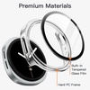image:imageJETech Case with Screen Protector for Samsung Galaxy Watch 7 40mm Green  Builtin Tempered Glass High Touch Sensitivity Full Protection Hard PC DesignClear