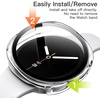 image:imageJETech Case with Screen Protector for Samsung Galaxy Watch 7 40mm Green  Builtin Tempered Glass High Touch Sensitivity Full Protection Hard PC DesignClear