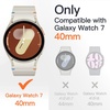 image:imageJETech Case with Screen Protector for Samsung Galaxy Watch 7 40mm Green  Builtin Tempered Glass High Touch Sensitivity Full Protection Hard PC DesignClear
