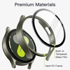 image:imageJETech Case with Screen Protector for Samsung Galaxy Watch 7 40mm Green  Builtin Tempered Glass High Touch Sensitivity Full Protection Hard PC DesignGreen