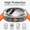 image:imageJETech Case with Screen Protector for Samsung Galaxy Watch 7 40mm Green  Builtin Tempered Glass High Touch Sensitivity Full Protection Hard PC DesignNatural Titanium