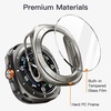 image:imageJETech Case with Screen Protector for Samsung Galaxy Watch 7 40mm Green  Builtin Tempered Glass High Touch Sensitivity Full Protection Hard PC DesignNatural Titanium