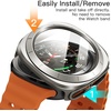 image:imageJETech Case with Screen Protector for Samsung Galaxy Watch 7 40mm Green  Builtin Tempered Glass High Touch Sensitivity Full Protection Hard PC DesignNatural Titanium
