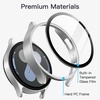 image:imageJETech Case with Screen Protector for Samsung Galaxy Watch 7 40mm Green  Builtin Tempered Glass High Touch Sensitivity Full Protection Hard PC DesignSilver