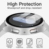 image:imageJETech Case with Screen Protector for Samsung Galaxy Watch 7 40mm Green  Builtin Tempered Glass High Touch Sensitivity Full Protection Hard PC DesignSilver