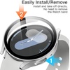 image:imageJETech Case with Screen Protector for Samsung Galaxy Watch 7 40mm Green  Builtin Tempered Glass High Touch Sensitivity Full Protection Hard PC DesignSilver